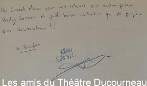 Page du livre d’Or