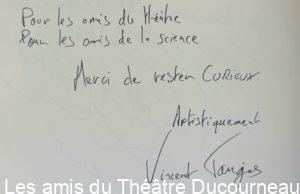 Page du livre d’Or