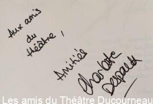 Page du livre d’Or