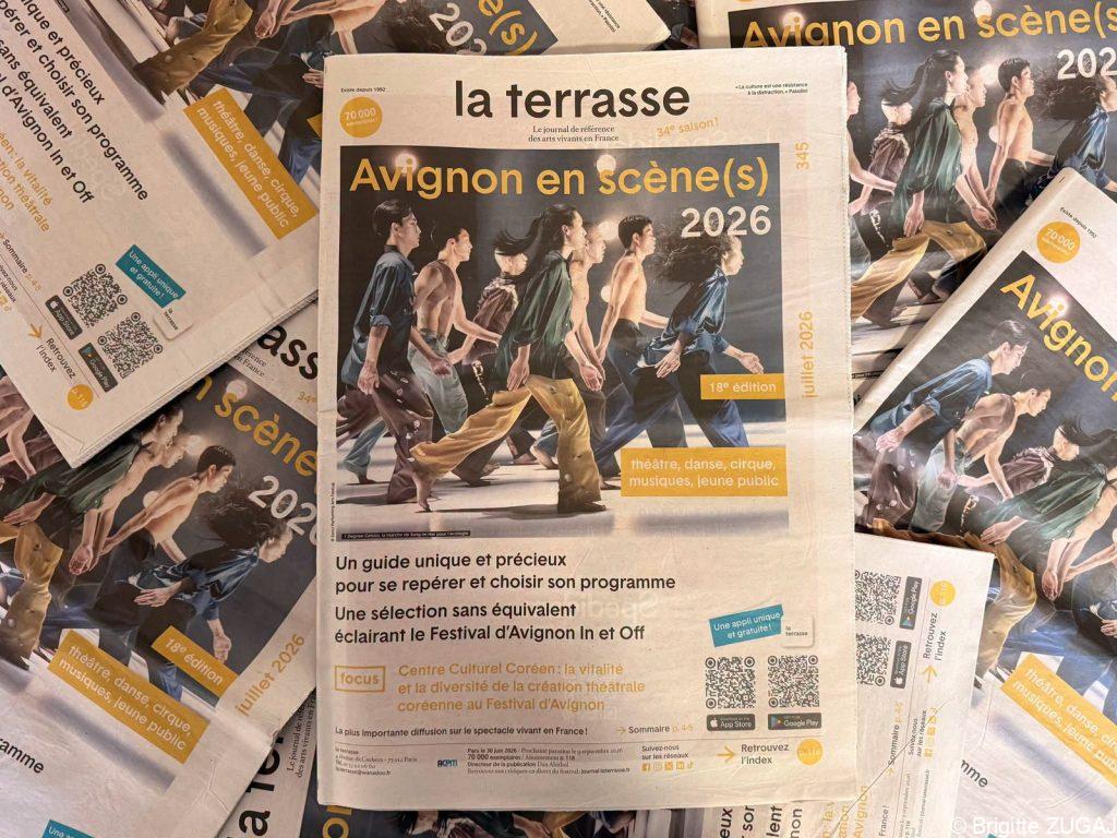 Journal La Terrasse consacré au Festival d’Avignon 2026